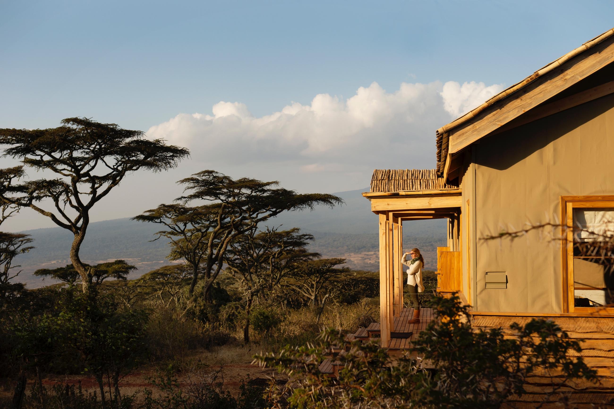 Wide view across Tanzania's Serengeti plains